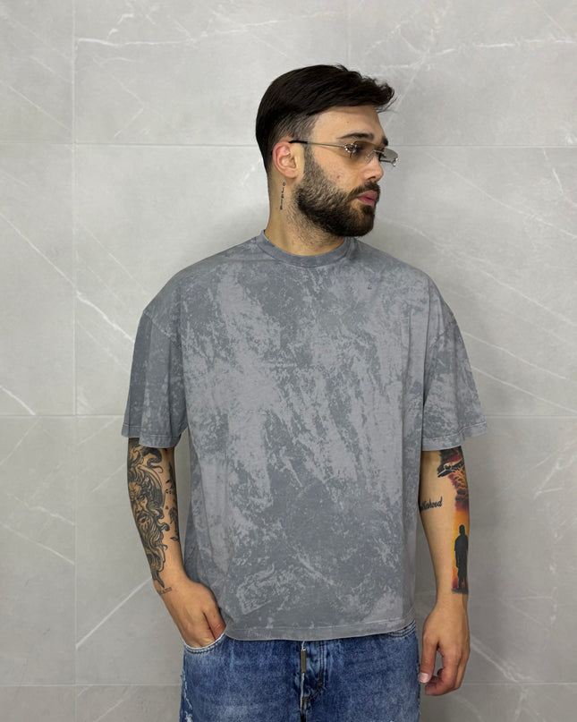 T-Shirt Marmorizzata Grigia