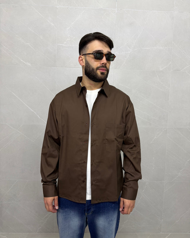 Camicia Archiive Marrone