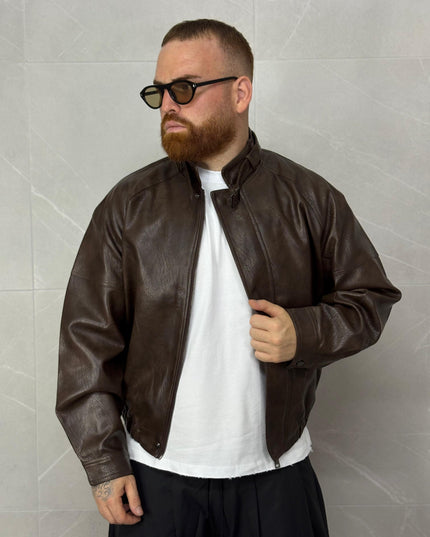 leather Jacket Brown