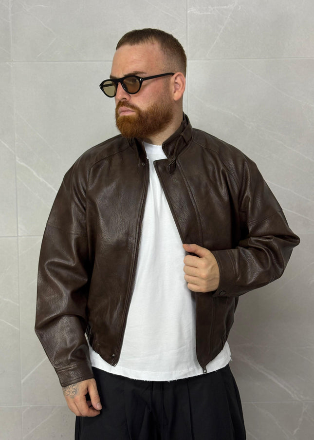 leather Jacket Brown