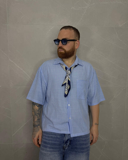 Camicia a quadri Blue