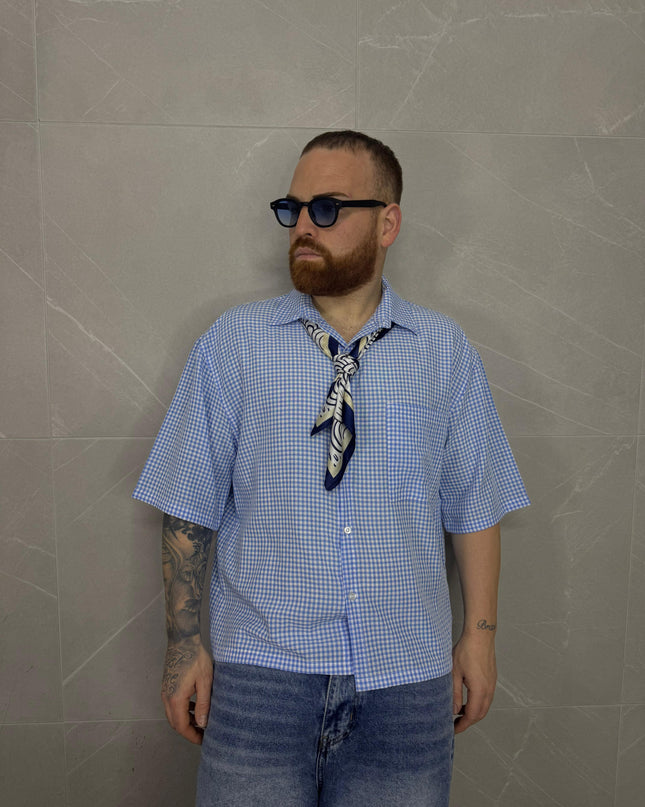 Camicia a quadri Blue