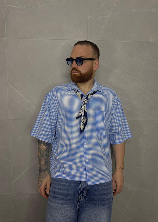 Camicia a quadri Blue