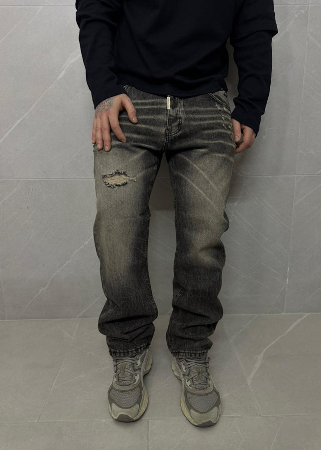 Denim Smoked Grey Destroyed