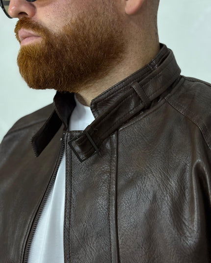 leather Jacket Brown
