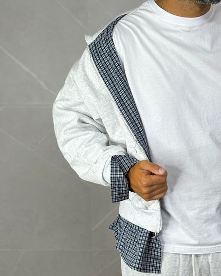 Tracksuite Grigia con finiture in camicia