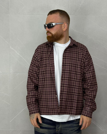 Camicia a Quadri Borgogna