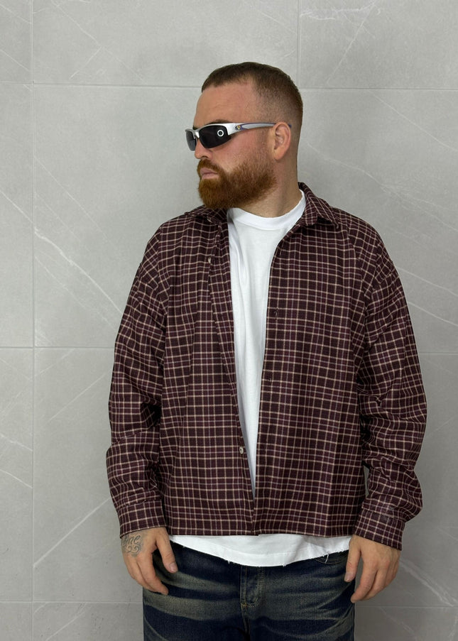 Camicia a Quadri Borgogna