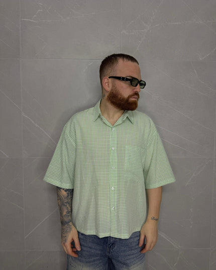 Camicia a quadri Verde