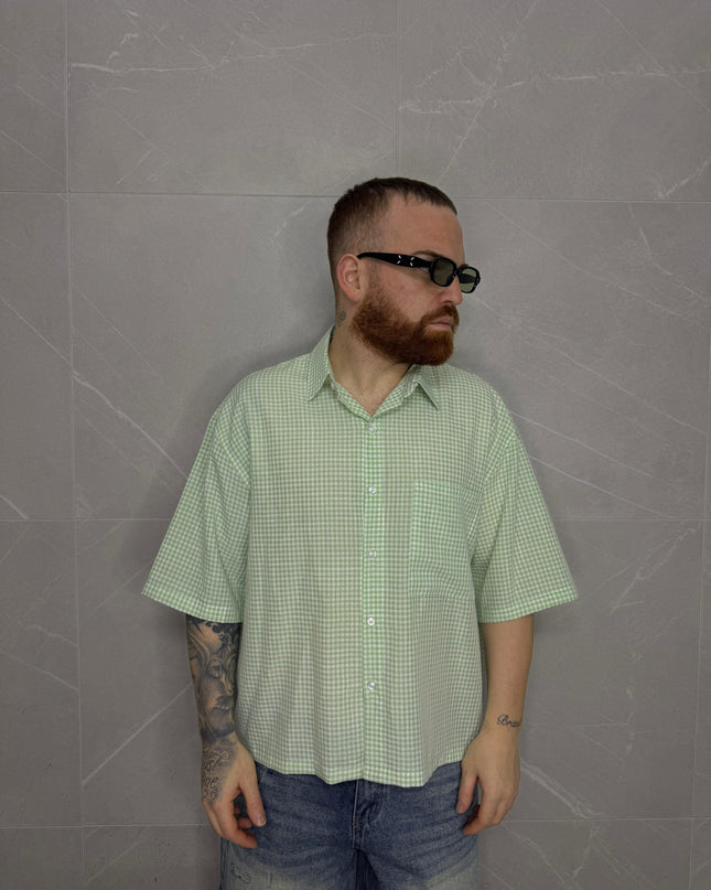 Camicia a quadri Verde