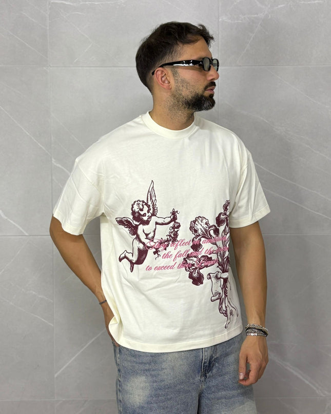 T-Shirt Angels White/Pink