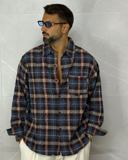 Camicia a Quadri Blu
