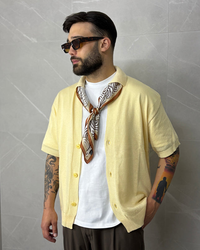 Cardigan in filo Archiive Giallo