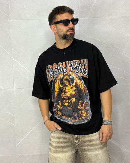 T-Shirt Positive Vibes Nera