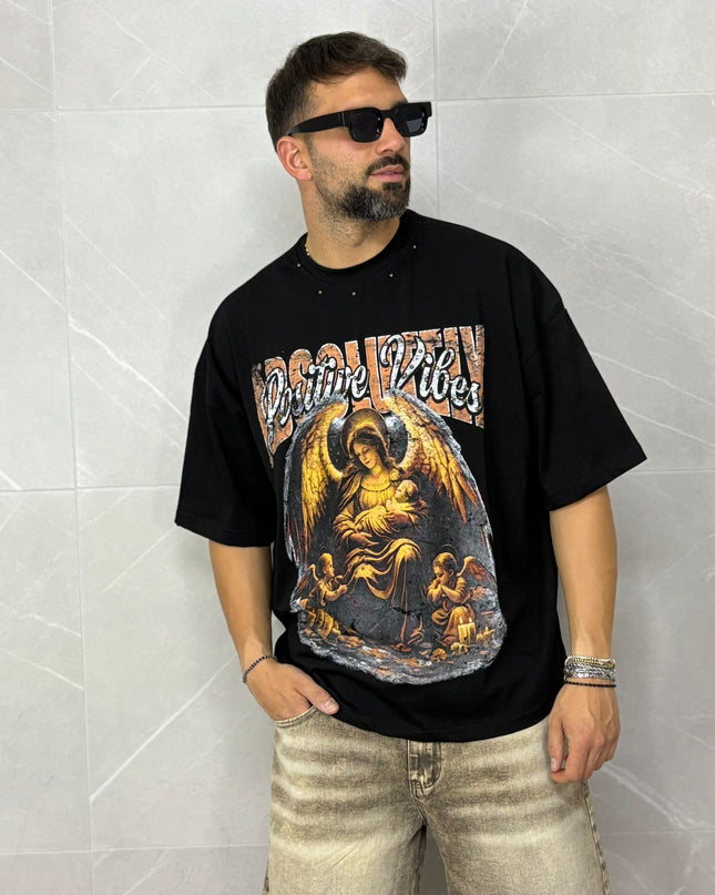 T-Shirt Positive Vibes Nera