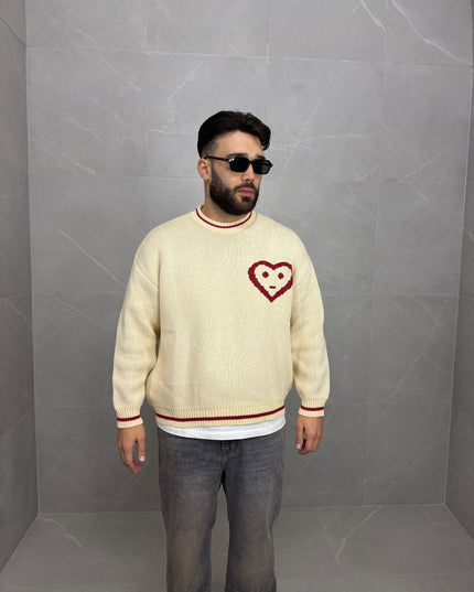Maglione Archiive Love Panna