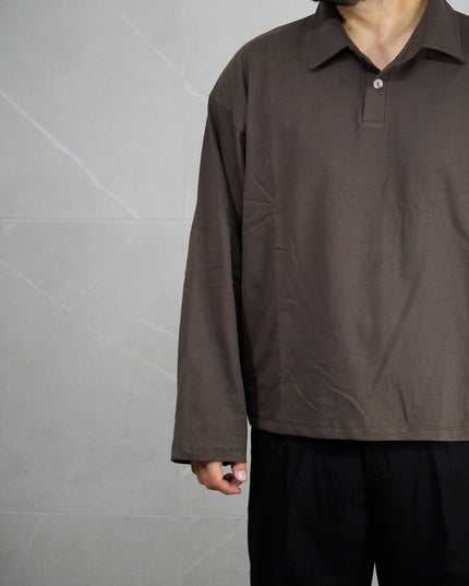 Polo Con manica a Campana Beige