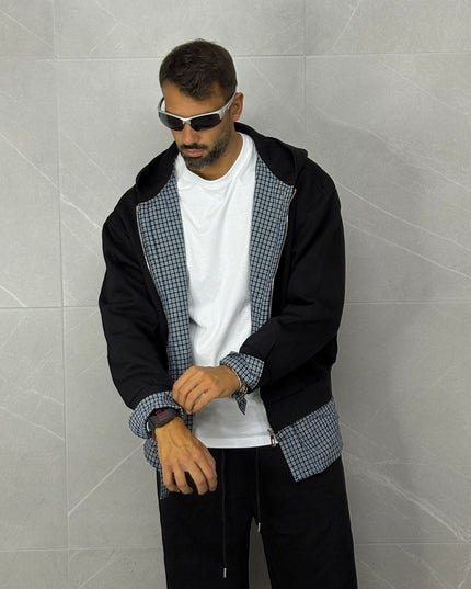 Tracksuite Nera con finiture in camicia