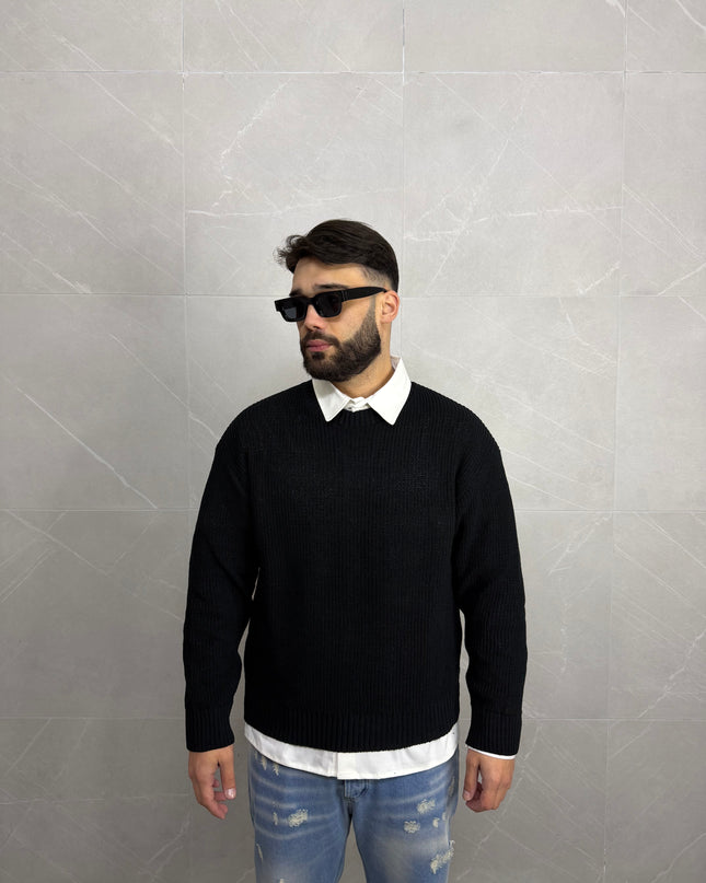 Maglione in filo Archiive Nero